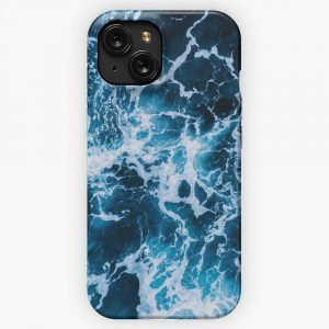 Blue Ocean Summer Beach Waves 2 iPhone 15 Slim Phone Case Cover