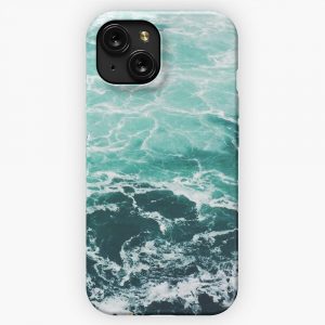 Blue Ocean Summer Beach Waves iPhone 15 Slim Phone Case Cover