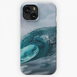 Blue Ocean Wave iPhone 15 Slim Phone Case Cover