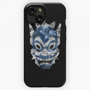 Blue Spirit Splatter iPhone 15 Slim Phone Case Cover
