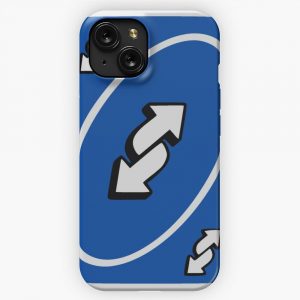 Blue Uno Reverse Card iPhone 15 Slim Phone Case Cover