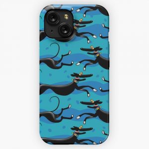 Blue Zoomies Pattern iPhone 15 Slim Phone Case Cover