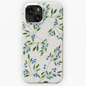 Blueberry Fields iPhone 15 Slim Phone Case Cover