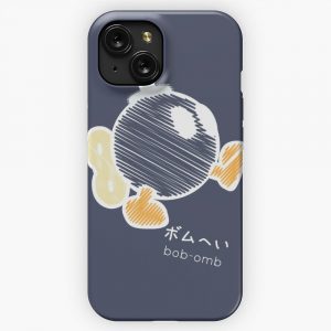 Bob Omb Scribble iPhone 15 Slim Phone Case Cover