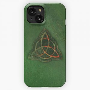 Book Of Shadows Charmed Triquetra Design iPhone 15 Slim Phone Case Cover