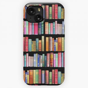 Bookworms Delight Antique Book Library For Bibliophile iPhone 15 Slim Phone Case Cover
