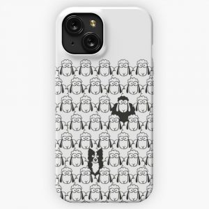 Border Collie And Black Sheep iPhone 15 Slim Phone Case Cover