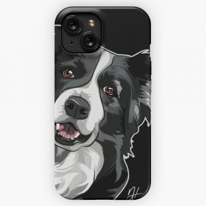 Border Collie Huetehund Dog Dogs iPhone 15 Slim Phone Case Cover