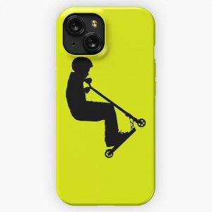 Born To Scoot Stunt Scooter Boy iPhone 15 Slim Phone Case Cover