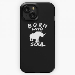 Born With Rhino Soul iPhone 15 Slim Phone Case Cover