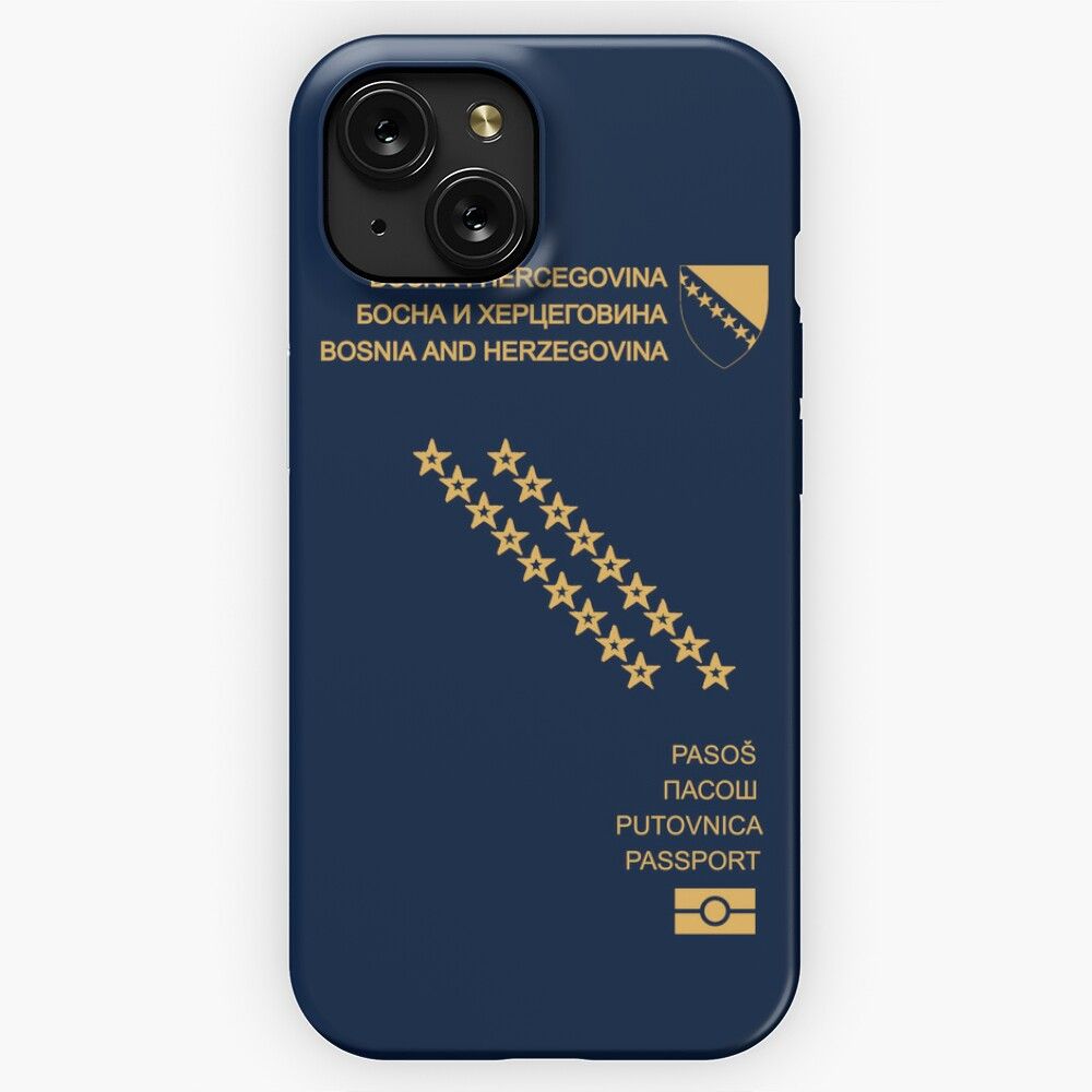 Bosnia Herzegovina Passport iPhone 15 Slim Phone Case Cover