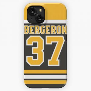 Boston Bruins Patrice Bergeron Home Jersey Back iPhone 15 Slim Phone Case Cover