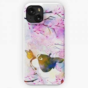 Boston Terrier Found A Friend iPhone 15 Slim Phone Case Cover