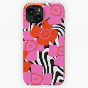 Botanic Pleasure In Zebra iPhone 15 Slim Phone Case Cover