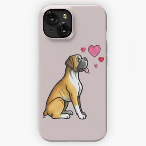 Boxer Dog Love iPhone 15 Slim Phone Case Cover