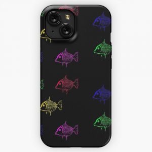 Bright Colorful Japanese Fish iPhone 15 Slim Phone Case Cover