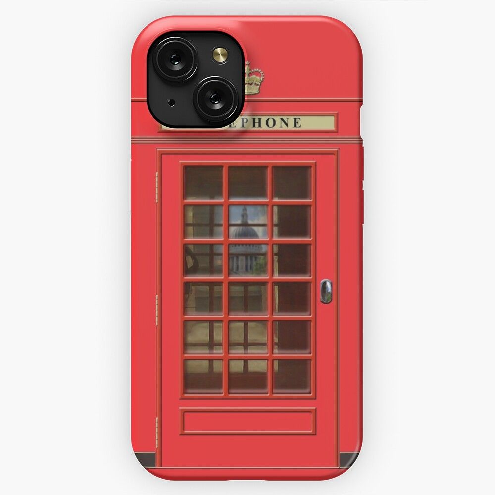 British Red Box With St Pauls iPhone 15 Slim Phone Case Cover