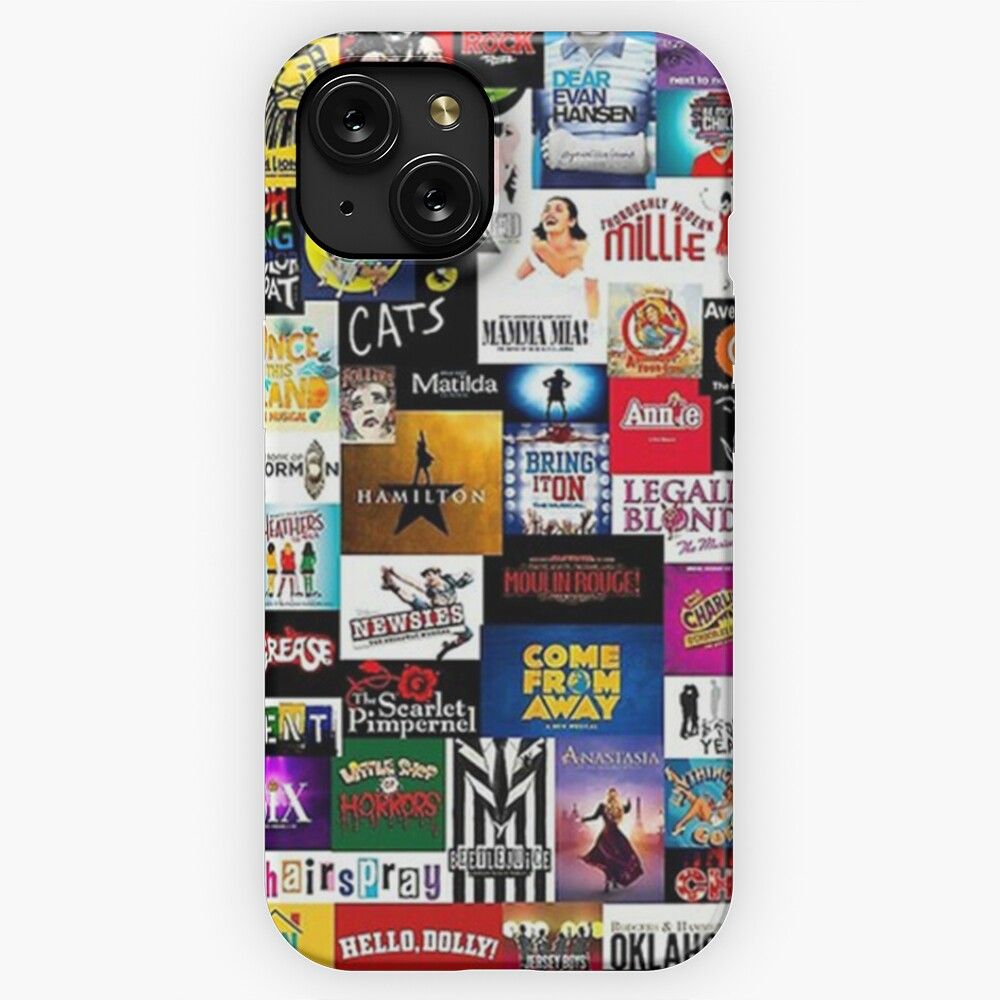 Broadway Show Logo Collage iPhone 15 Slim Phone Case Cover