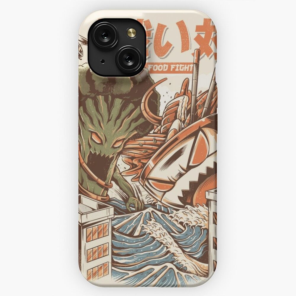 Brocco Vs Ramen Kaijus iPhone 15 Slim Phone Case Cover