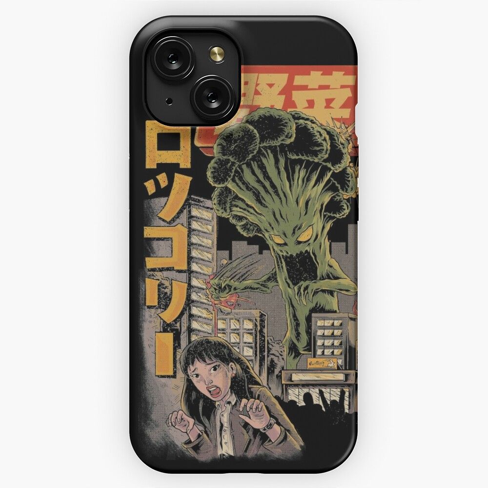 Broccozilla Black Version iPhone 15 Slim Phone Case Cover