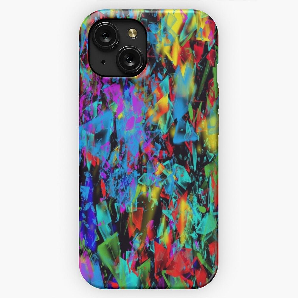 Broken Glass iPhone 15 Slim Phone Case Cover