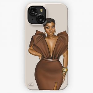 Brown Sugar Beauty iPhone 15 Slim Phone Case Cover