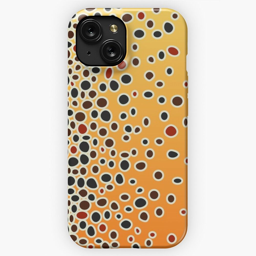 Brown Trout Skin iPhone 15 Slim Phone Case Cover