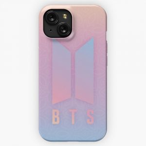 Bts Logo Color Gradient iPhone 15 Slim Phone Case Cover