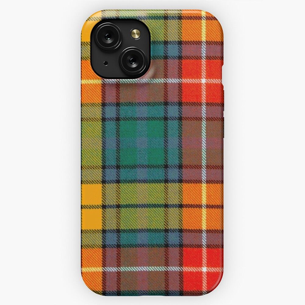 Buchanan Ancient Light Weight Tartan iPhone 15 Slim Phone Case Cover