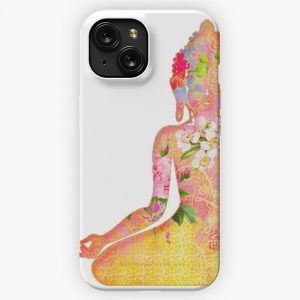 Buddha Silhouette iPhone 15 Slim Phone Case Cover