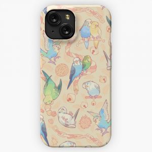 Budgie Bunch Orange Cupcake Flavored iPhone 15 Slim Phone Case Cover