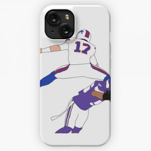 Buffalo Bills Josh Allen Hurdle iPhone 15 Slim Phone Case Cover