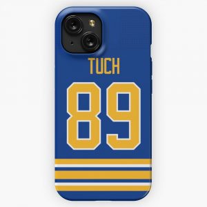 Buffalo Sabres Alex Tuch Home Jersey Back iPhone 15 Slim Phone Case Cover