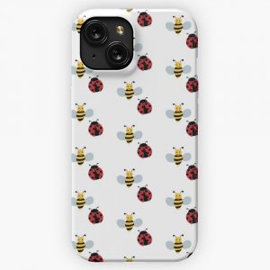 Bumble Bee Ladybug iPhone 15 Slim Phone Case Cover