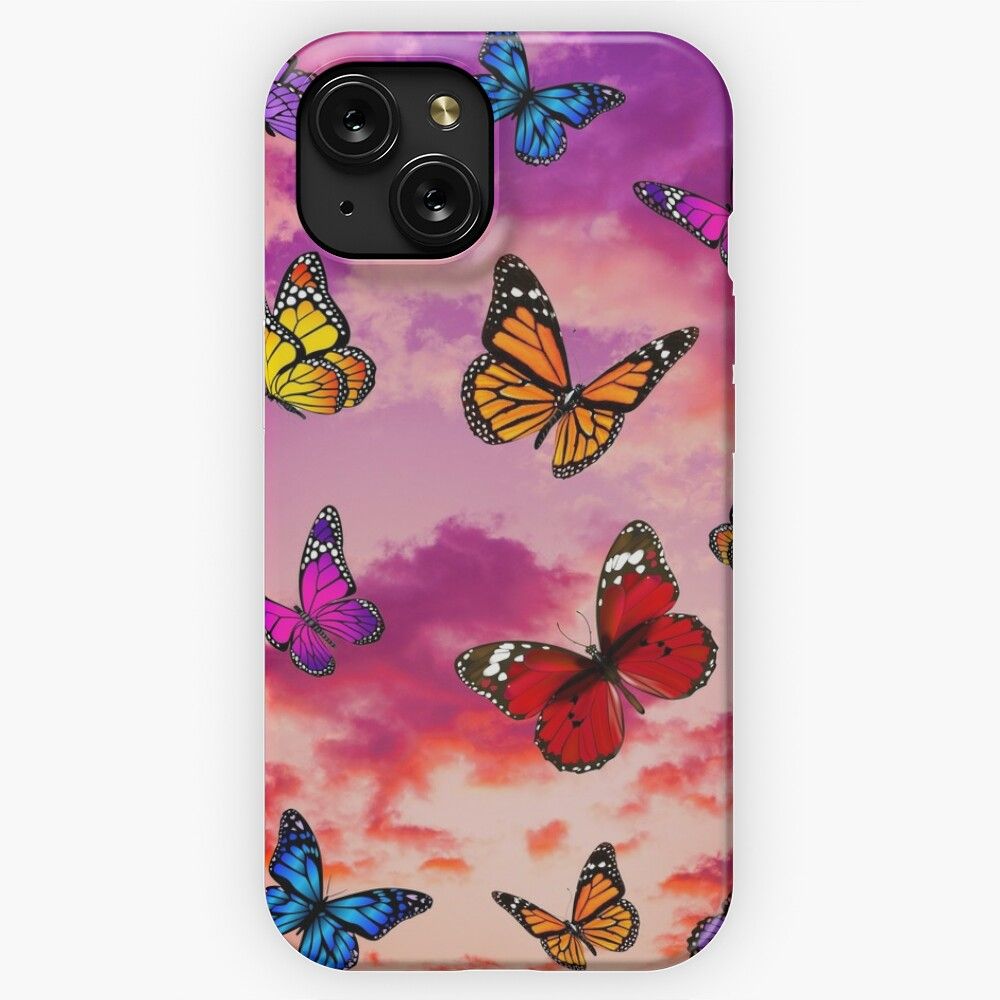 Butterflies In Sky iPhone 15 Slim Phone Case Cover