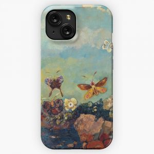 Butterflies Odilon Redon iPhone 15 Slim Phone Case Cover