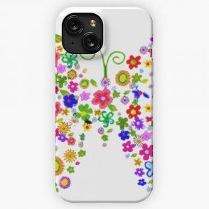 Butterfly Roses iPhone 15 Slim Phone Case Cover