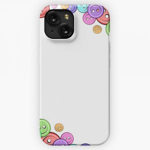 Button Frame Hobbies Sewing iPhone 15 Slim Phone Case Cover