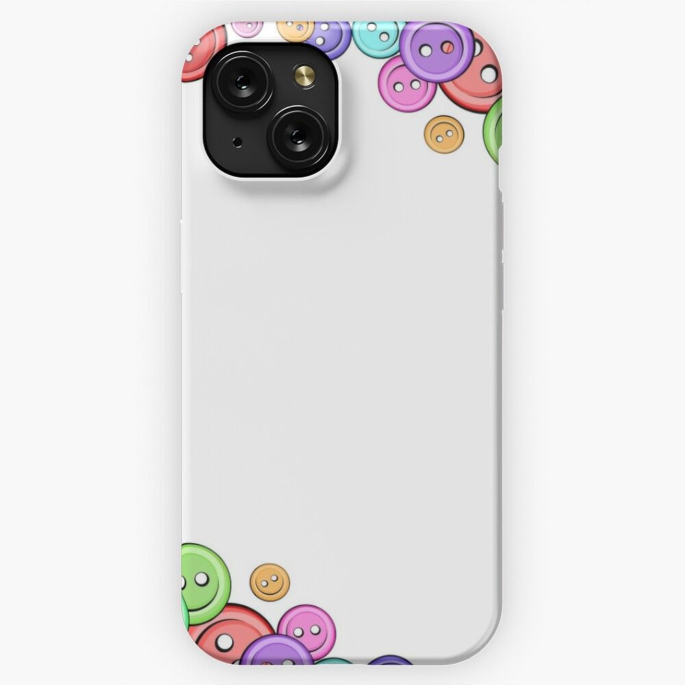 Button Frame Hobbies Sewing iPhone 15 Slim Phone Case Cover