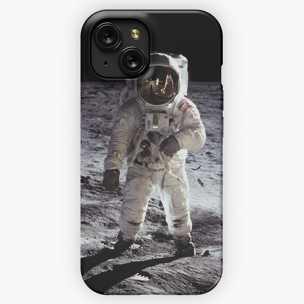 Buzz Aldrin On The Moon Nasa Iphone Ipad Space Case iPhone 15 Slim Phone Case Cover