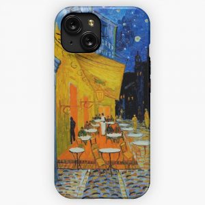 Cafe Terrace At Night Iphone Samsung Or Galaxy Case iPhone 15 Slim Phone Case Cover