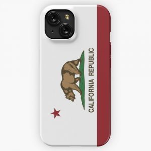 California Republic Flag iPhone 15 Slim Phone Case Cover