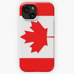 Canadian Flag iPhone 15 Slim Phone Case Cover