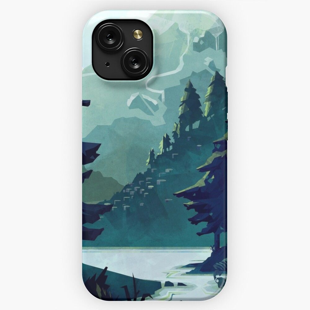 Canadian Mountain iPhone 15 Slim Phone Case Cover