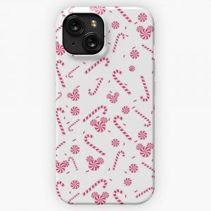 Candy Cane iPhone 15 Slim Phone Case Cover