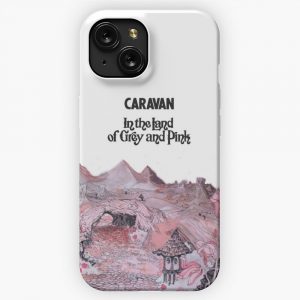 Caravan In The Land Of Grey And Pink iPhone 15 Slim Phone Case Cover