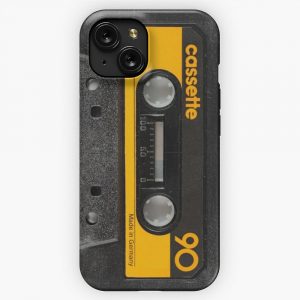 Cassette Yellow iPhone 15 Slim Phone Case Cover