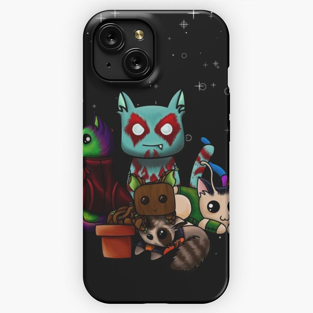 Cat Grrrrdians iPhone 15 Slim Phone Case Cover