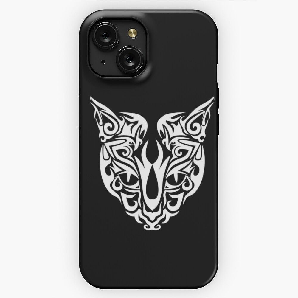 Cat In Lotus Tattoo Lotus Pose Butterfly Effect Cat With Flowers Legendary Animals iPhone 15 Slim Phone Case Cover