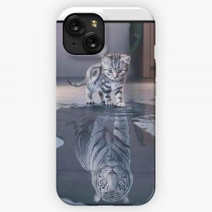 Cat Wants To Be A Tiger iPhone 15 Slim Phone Case Cover